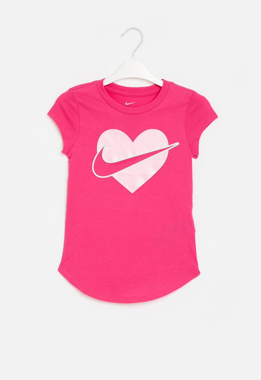 Nike - Nike core heart tee - dark hyper pink