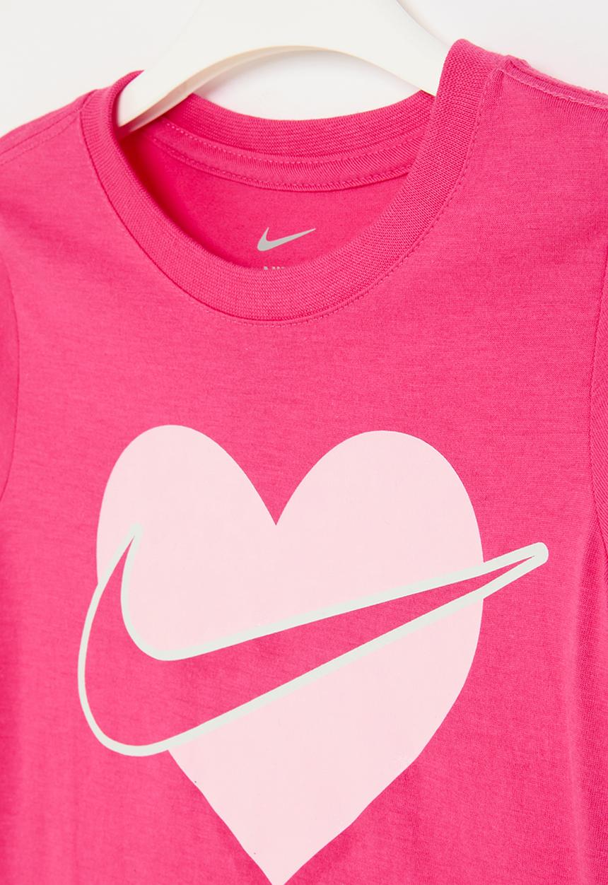 Nike - Nike core heart tee - dark hyper pink