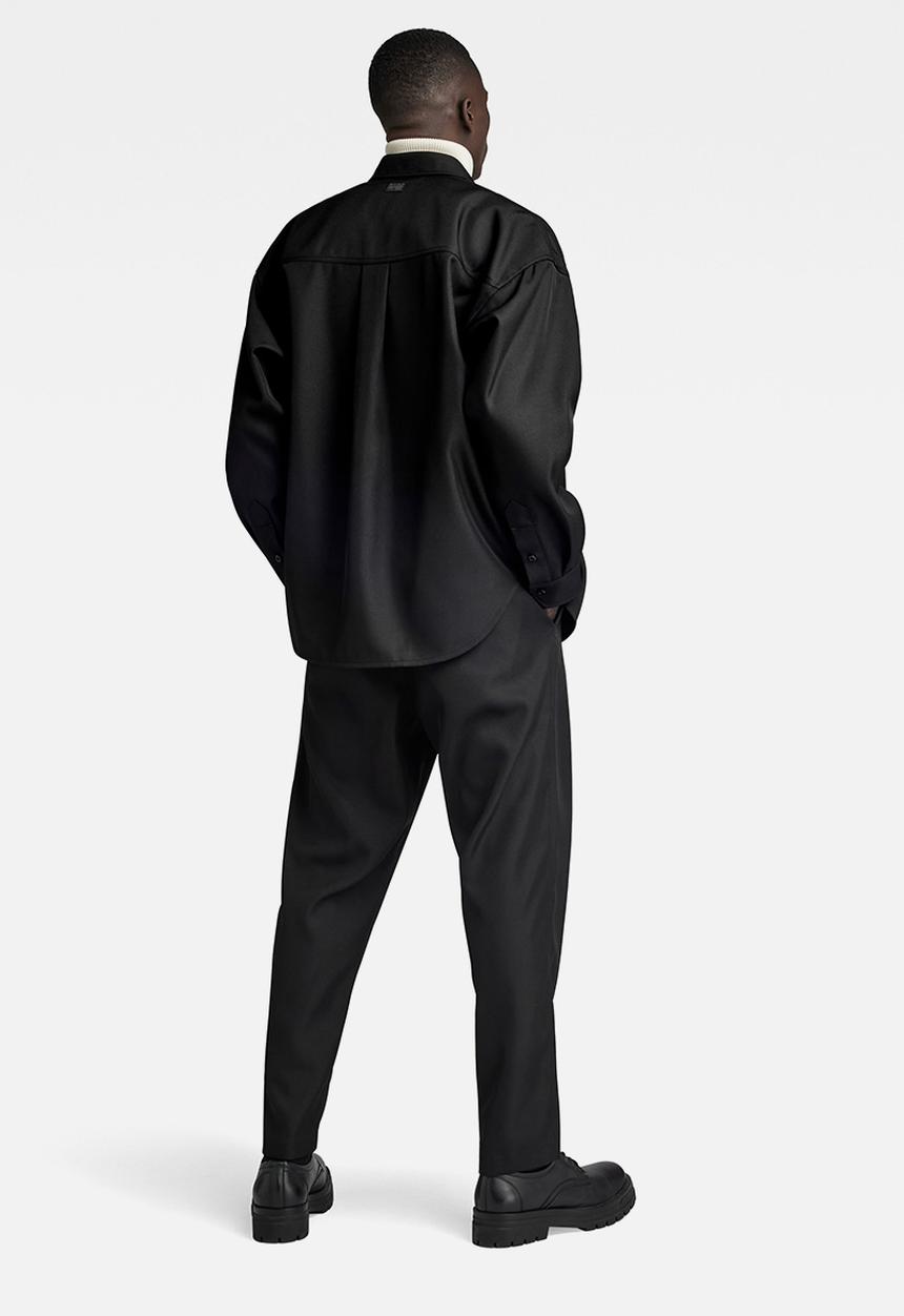 G-STAR - Tp Button Down Oversized Shirt l\s Sergeant twill r - dk black