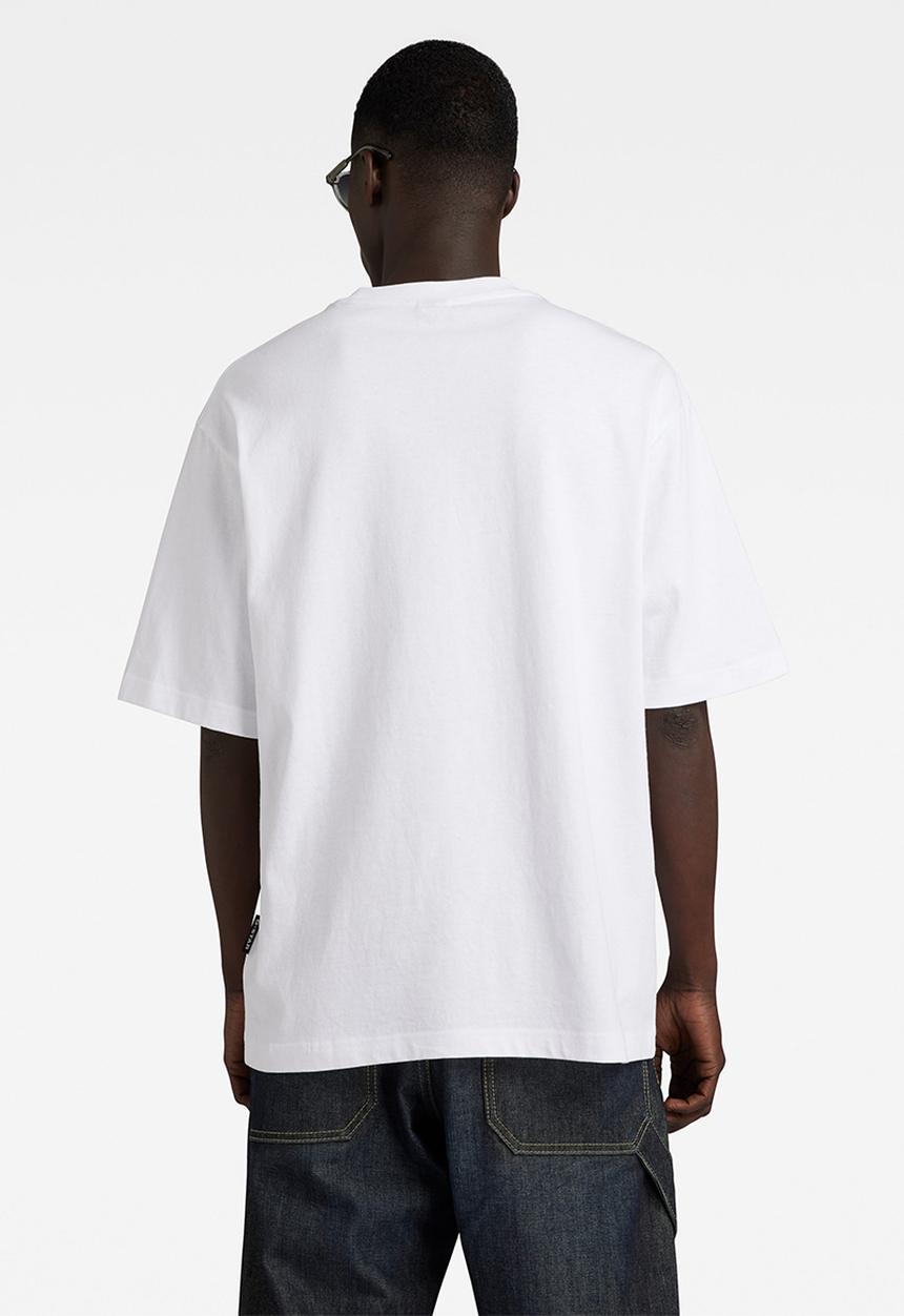 G-STAR - Light bulb gr boxy r t dry jersey o - white