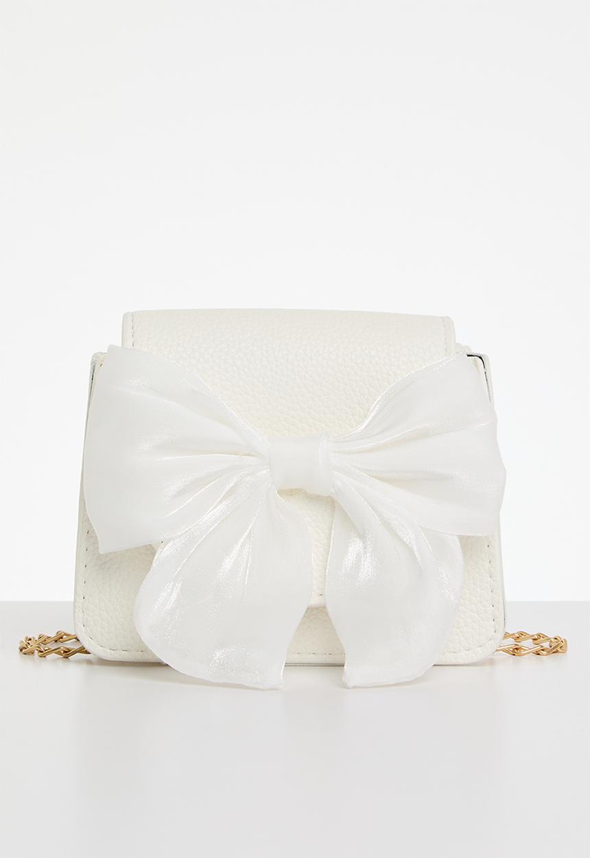 Pop Candy - Bowknot hand bag - white