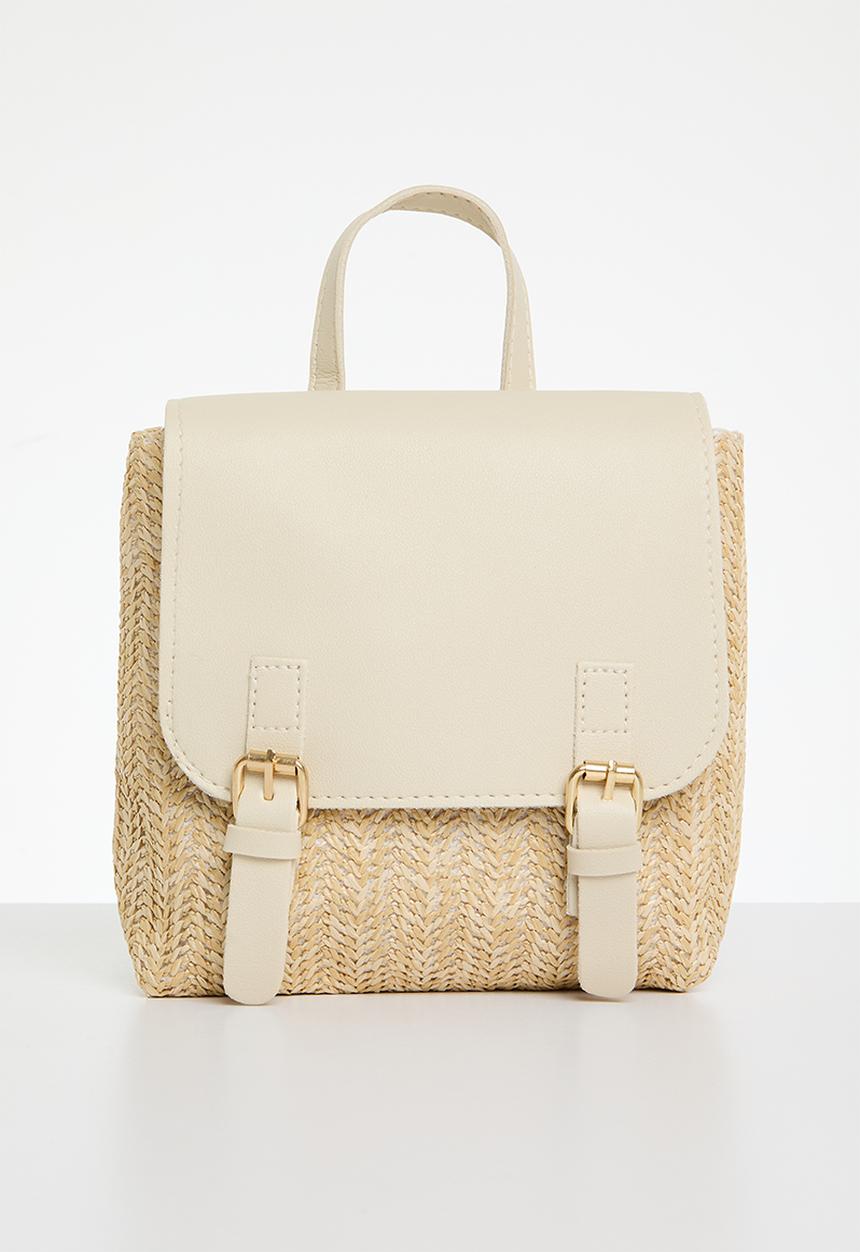 Pop Candy - Straw backpack - beige