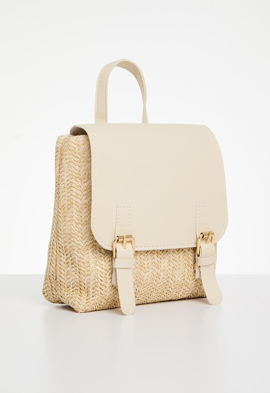 Pop Candy - Straw backpack - beige