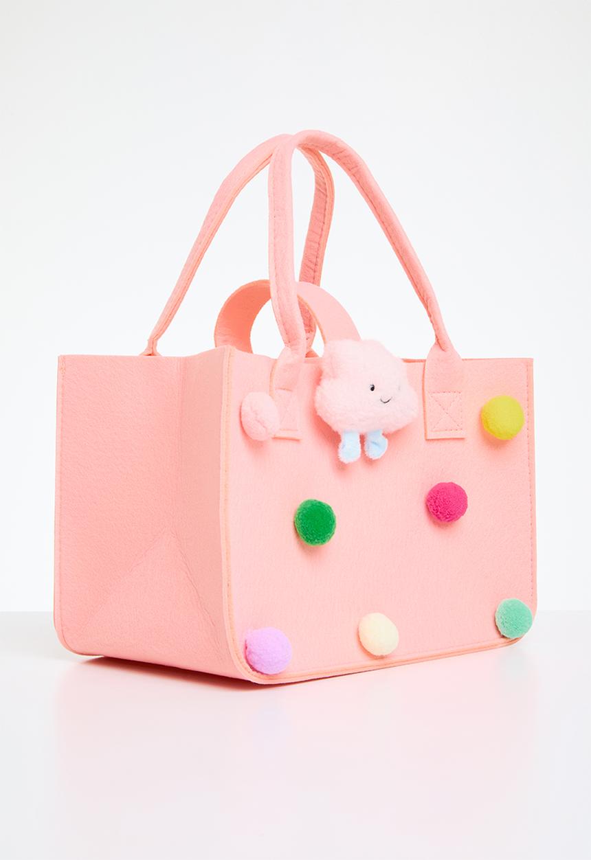 Pop Candy - Pom pom hand bag - pink