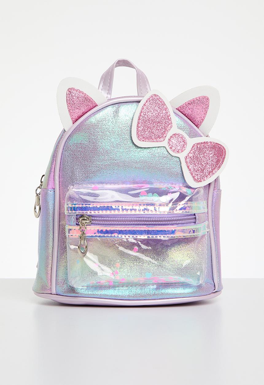 Pop Candy - Bowknot metallic backpack - purple