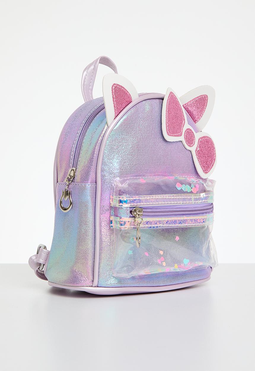 Pop Candy - Bowknot metallic backpack - purple
