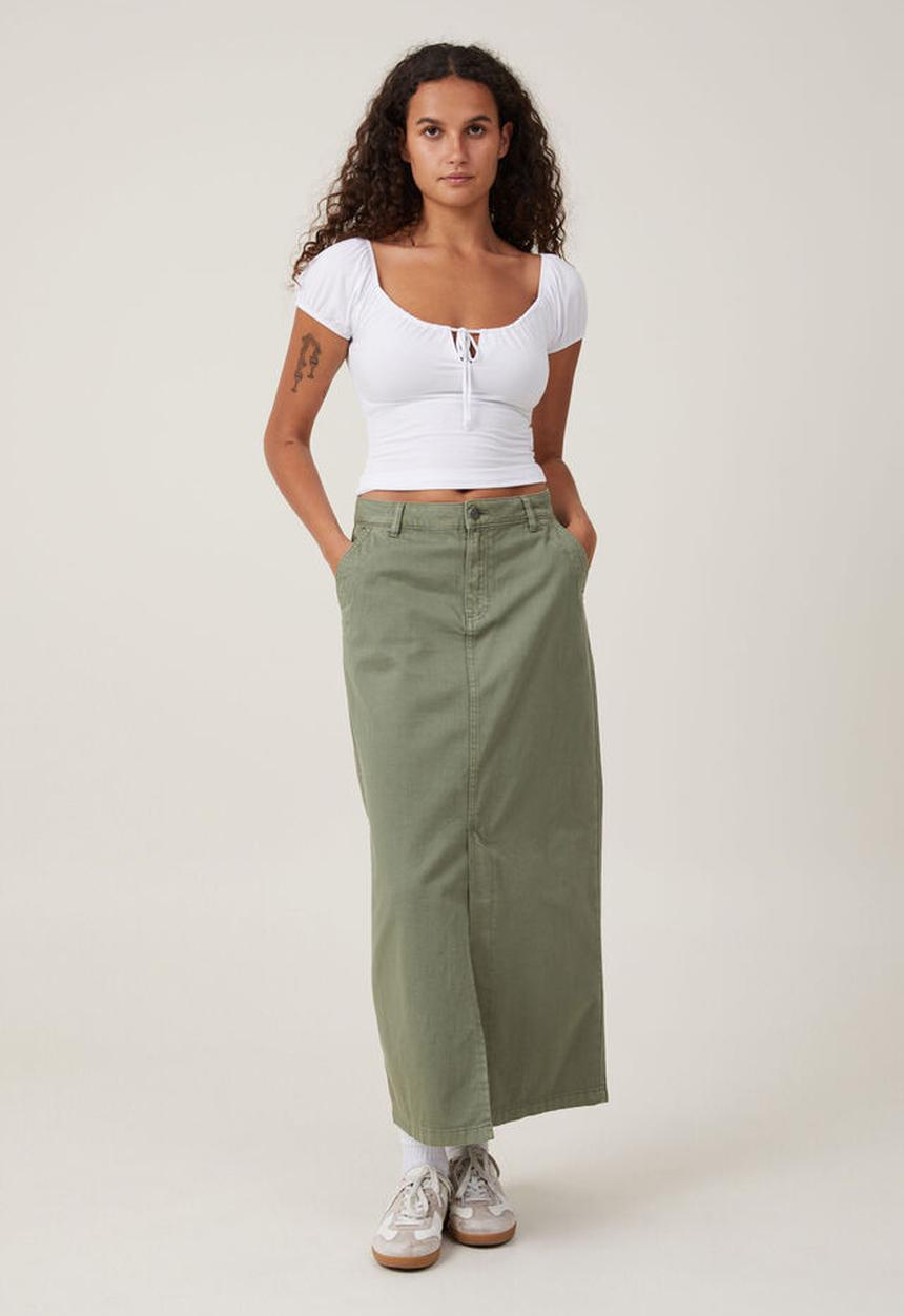 Cotton On - Quinn tie front short sleeve top - white