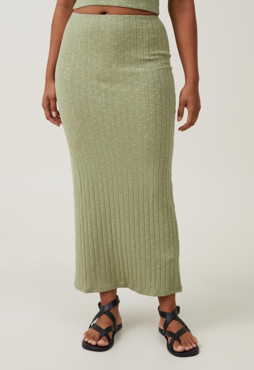 Cotton On - Aria Maxi Skirt - Cool Khaki