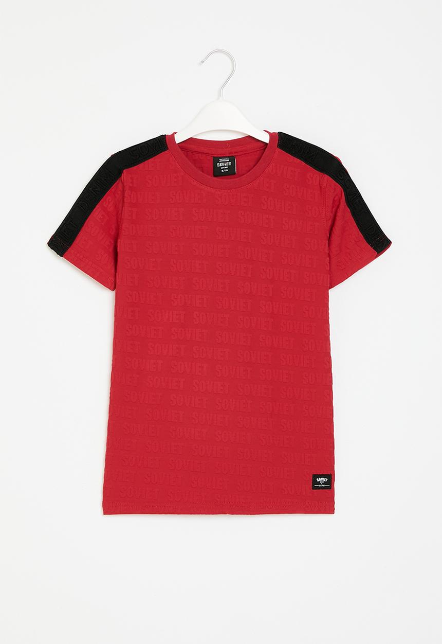 SOVIET - Boys fashion tee - red