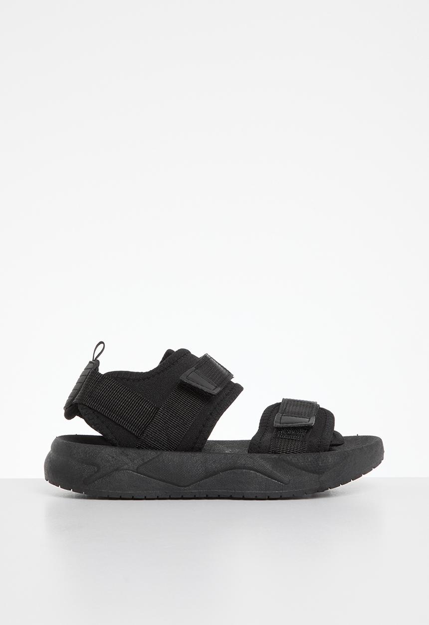 Pop Candy - Twin strap sandals - black