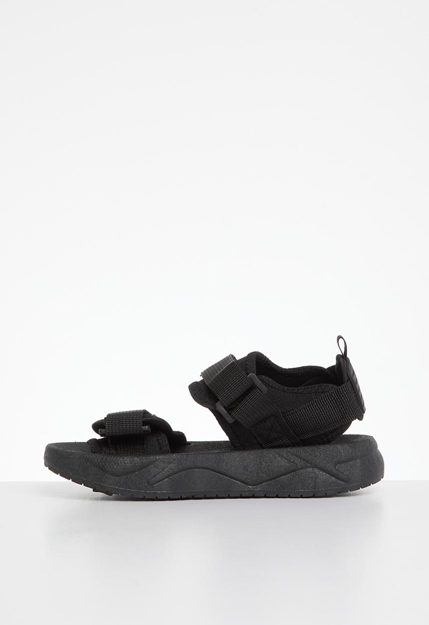 Pop Candy - Twin strap sandals - black