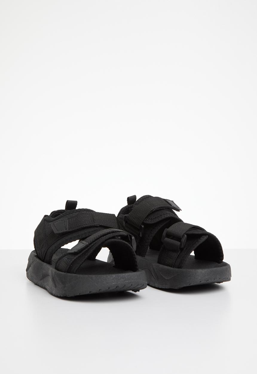 Pop Candy - Twin strap sandals - black