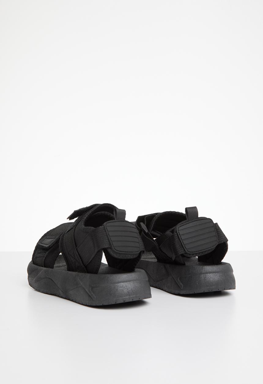 Pop Candy - Twin strap sandals - black