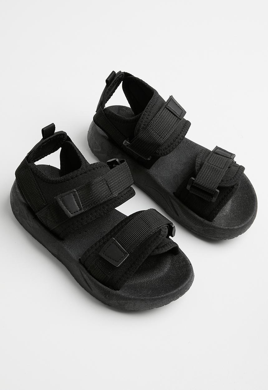 Pop Candy - Twin strap sandals - black