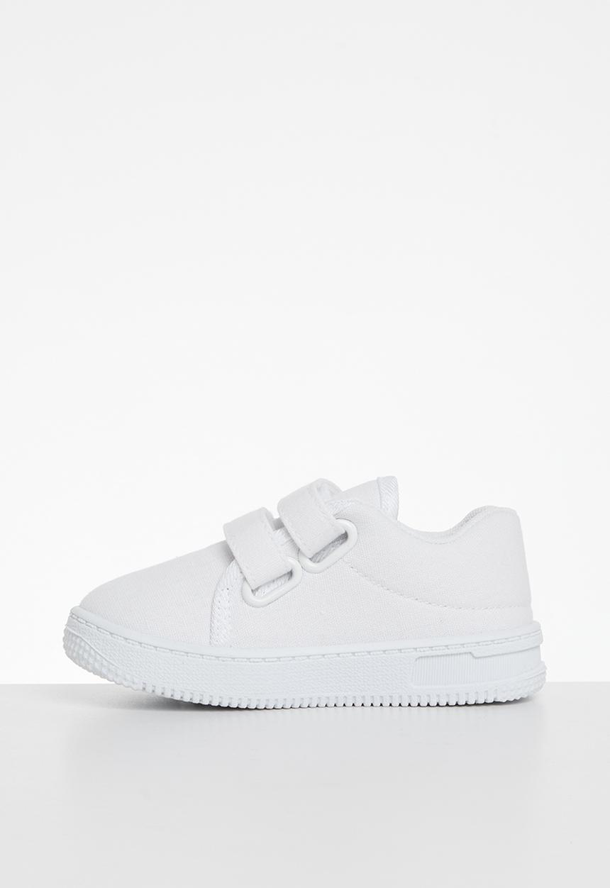 Pop Candy - Twin velcro strap sneakers - white