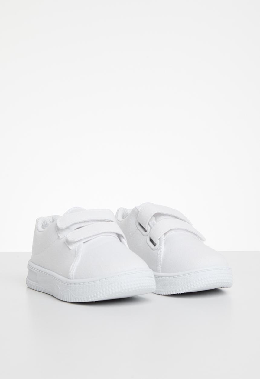 Pop Candy - Twin velcro strap sneakers - white