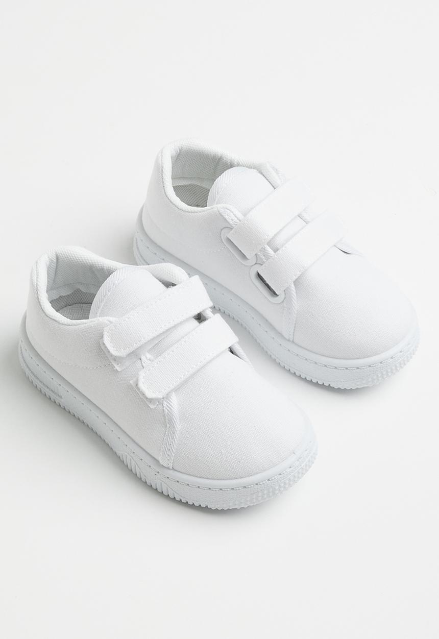 Pop Candy - Twin velcro strap sneakers - white