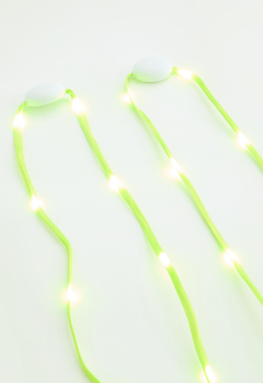 Pop Candy - Luminous shoe laces - green