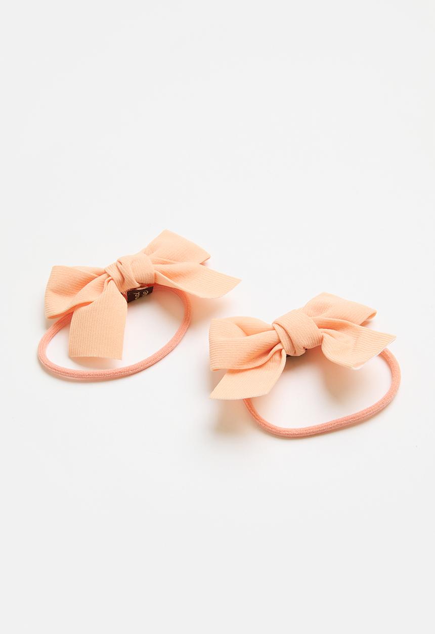 Pop Candy - Girls 2 piece hair tie set - orange