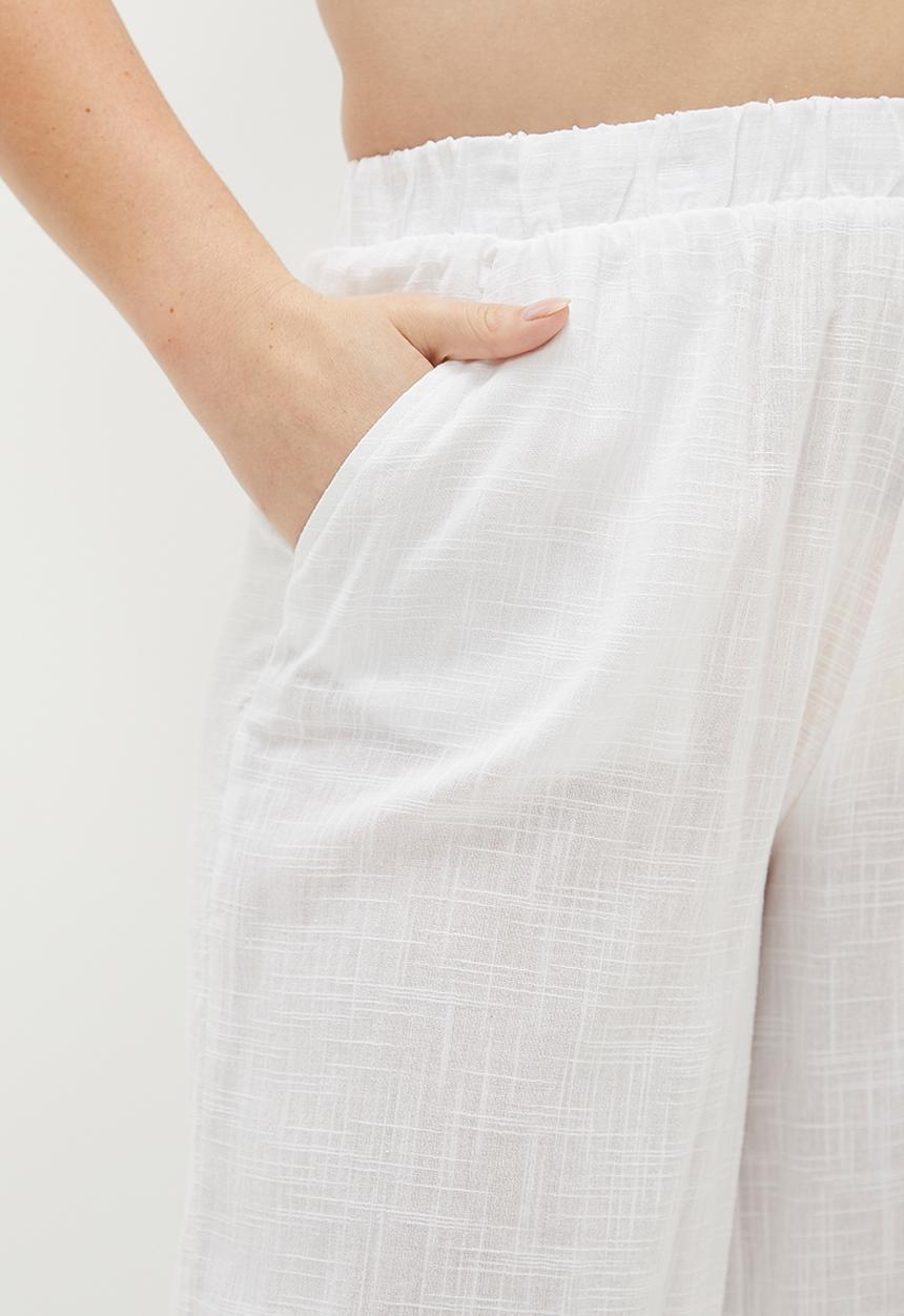 Cotton On - Plus Relaxed Beach Pant - White