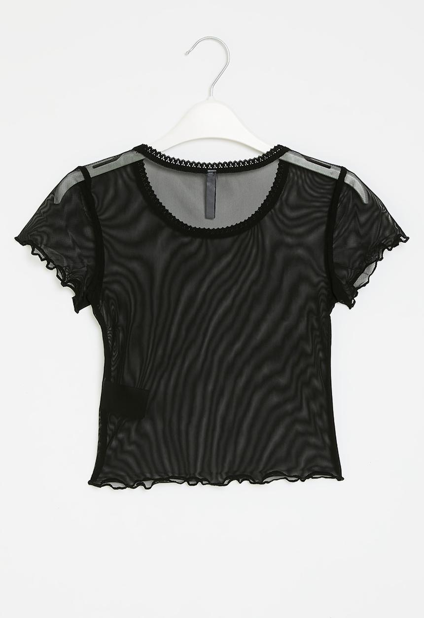 HAILYS - T-shirt - black