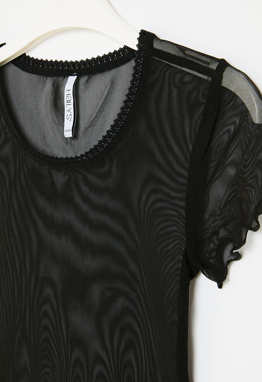 HAILYS - T-shirt - black