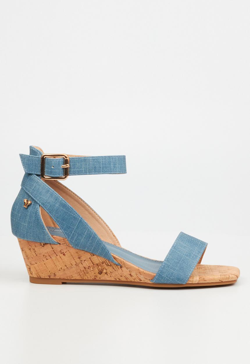 Butterfly Feet - Desi1 wedge sandal - blue