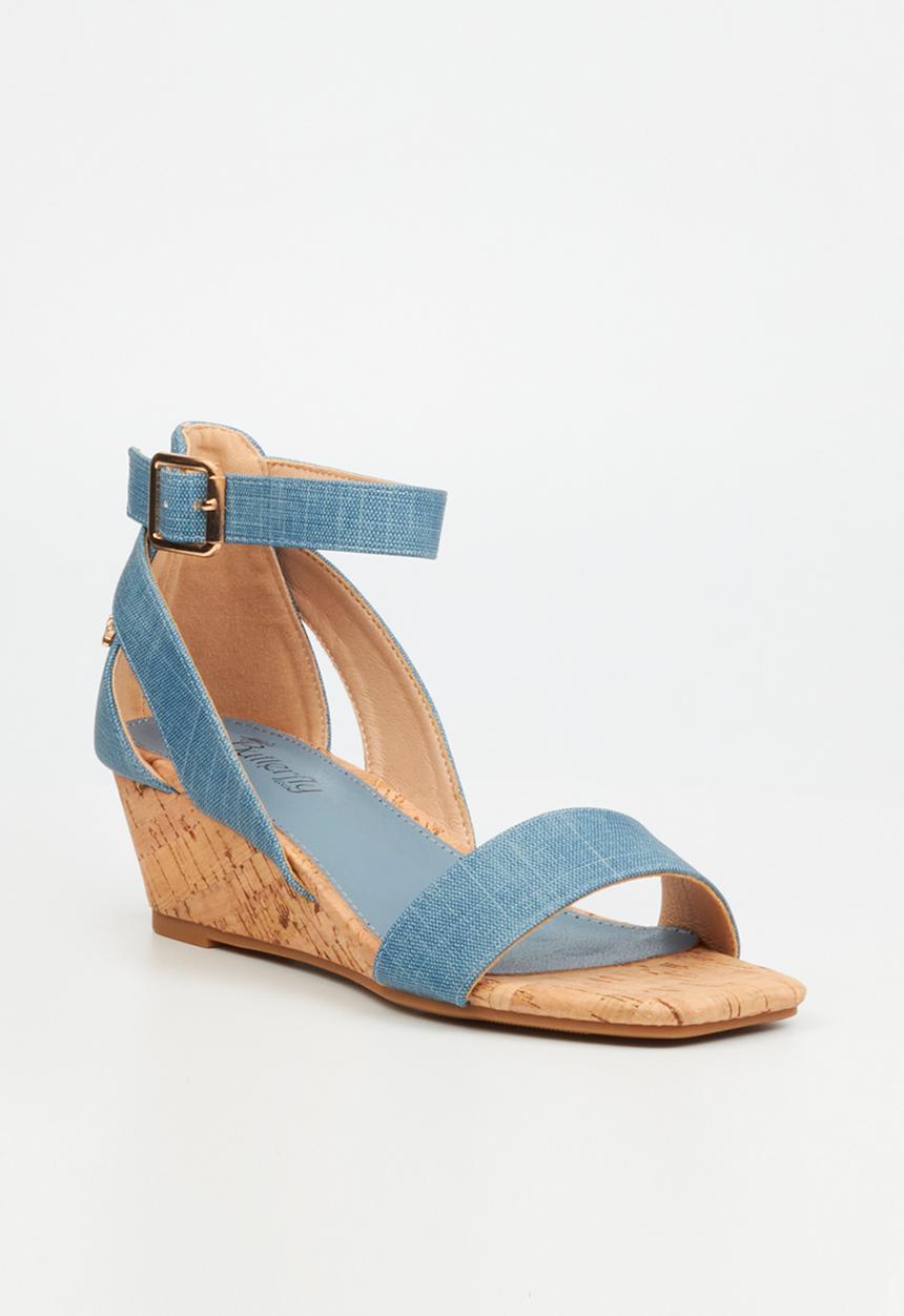 Butterfly Feet - Desi1 wedge sandal - blue