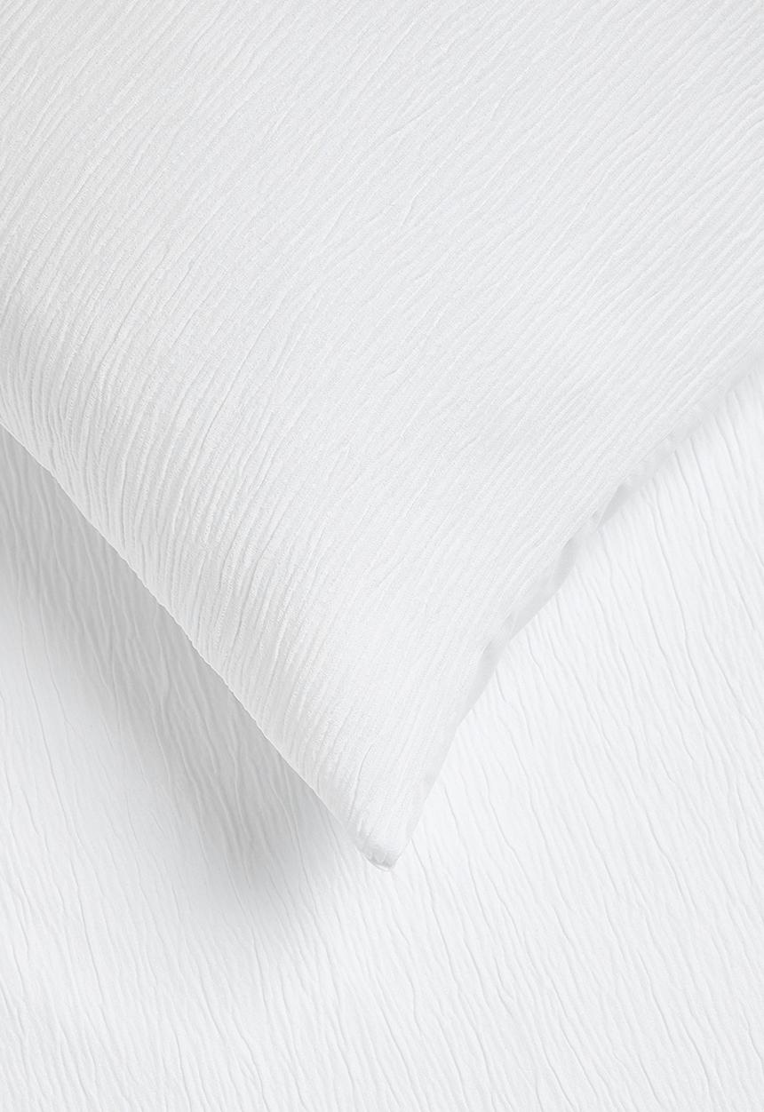 Sixth Floor - Soft crinkle duvet cover set - white