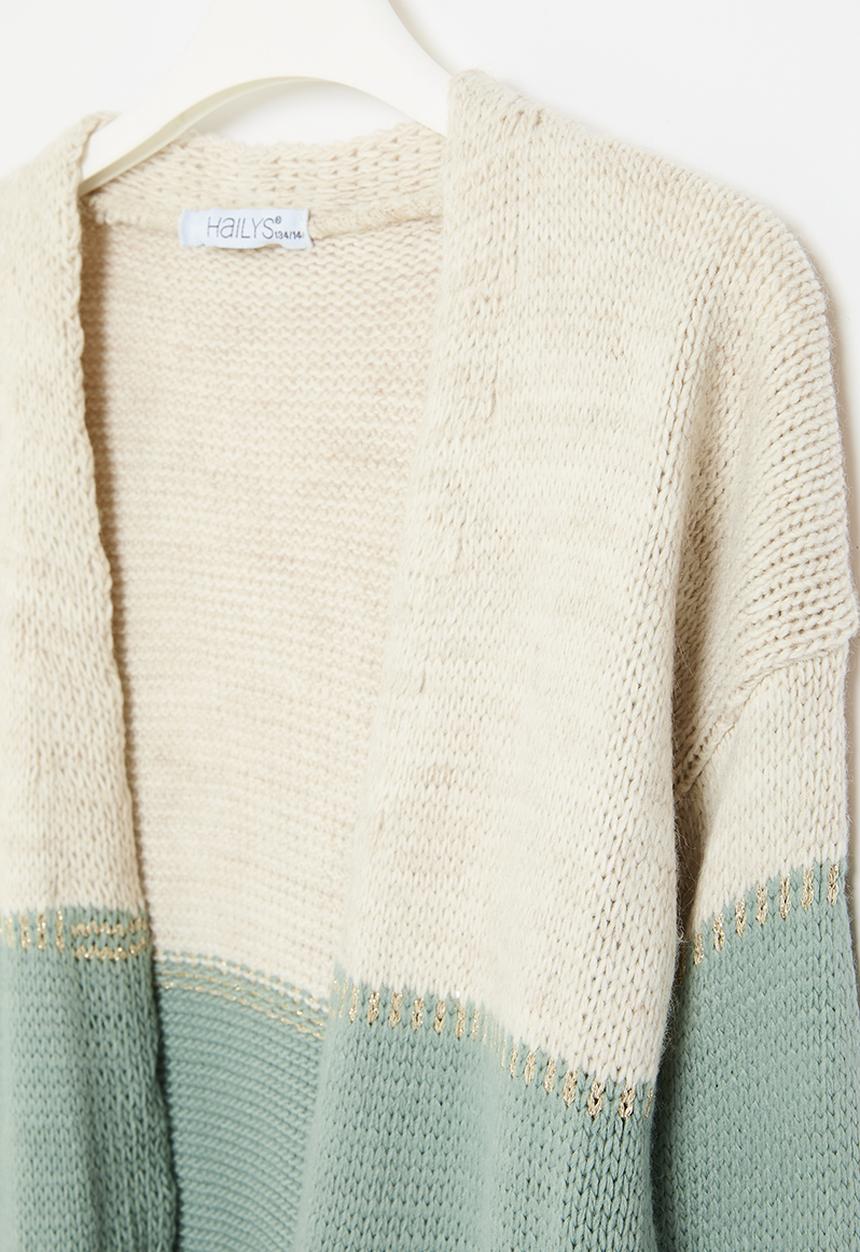 HAILYS - Cardigan - beige marl stripe