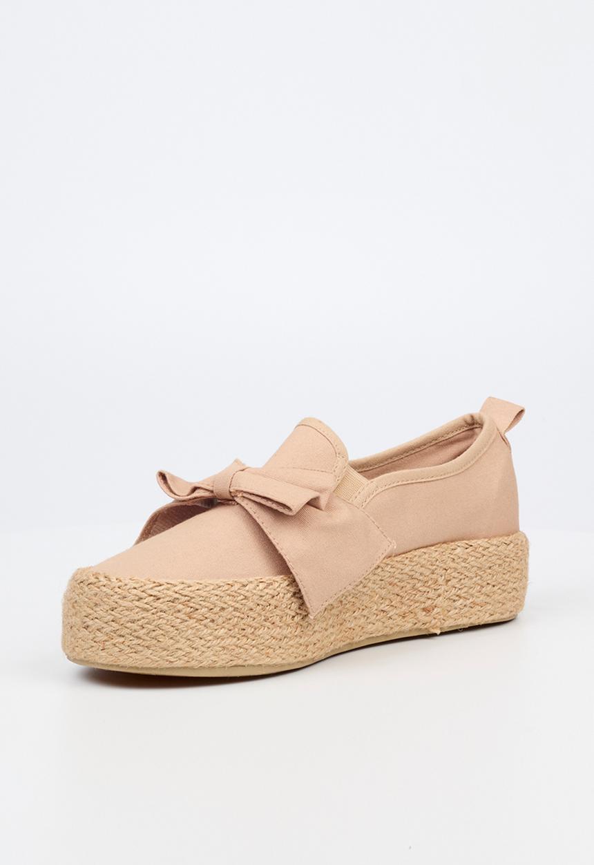 Miss Black - Quebec9 platform sneaker - taupe