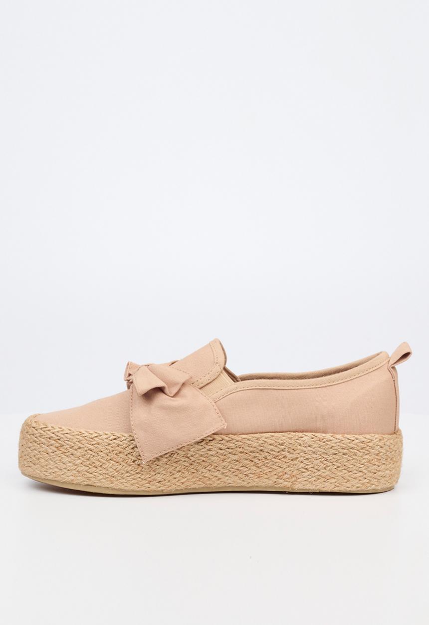 Miss Black - Quebec9 platform sneaker - taupe