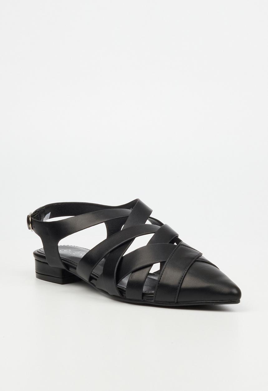 Miss Black - Salina strappy slingback - black