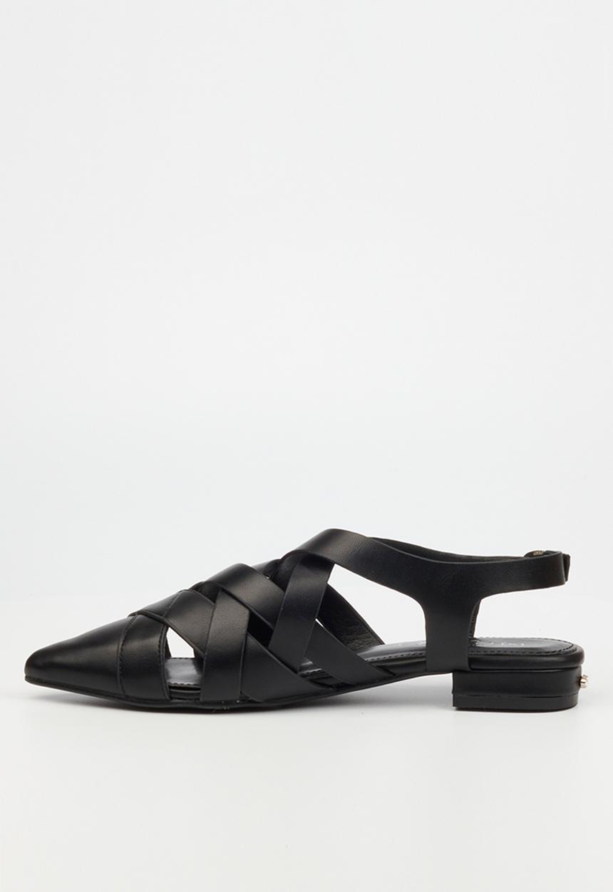 Miss Black - Salina strappy slingback - black