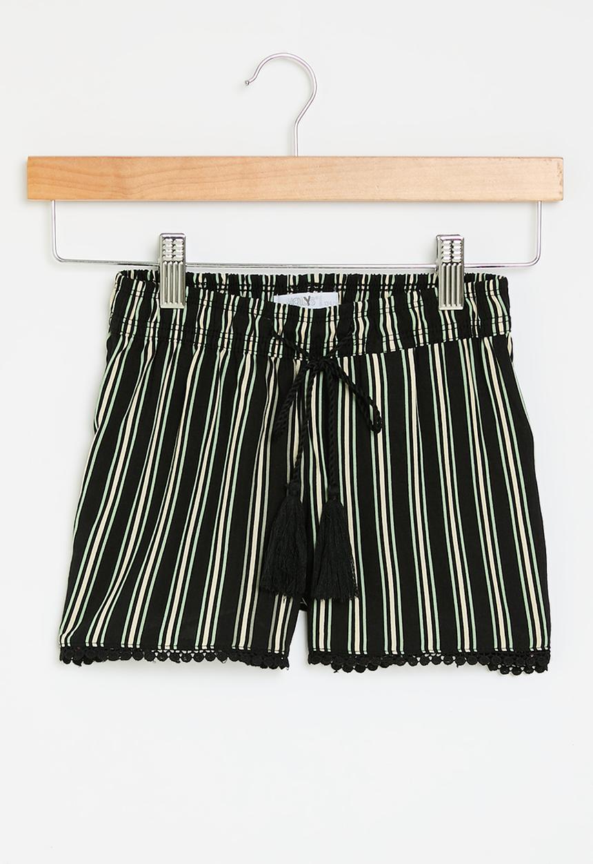 HAILYS - Shorts - black stripe
