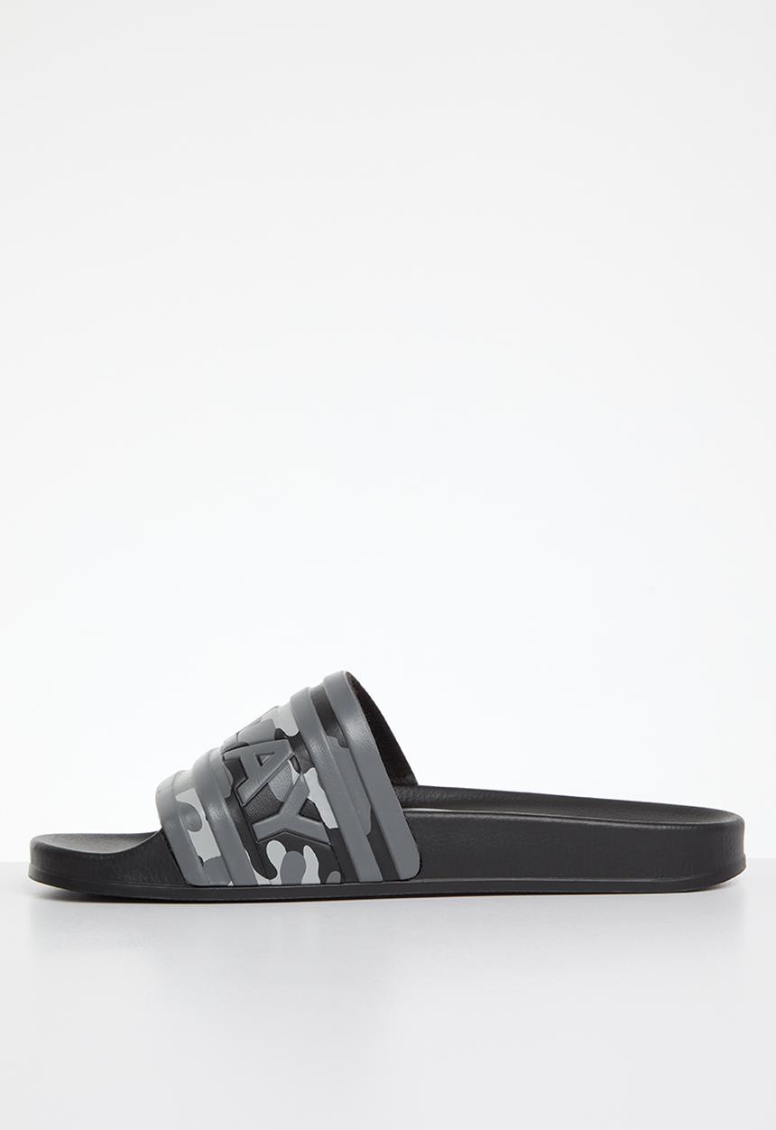 Replay - Up stripe slide - camo grey