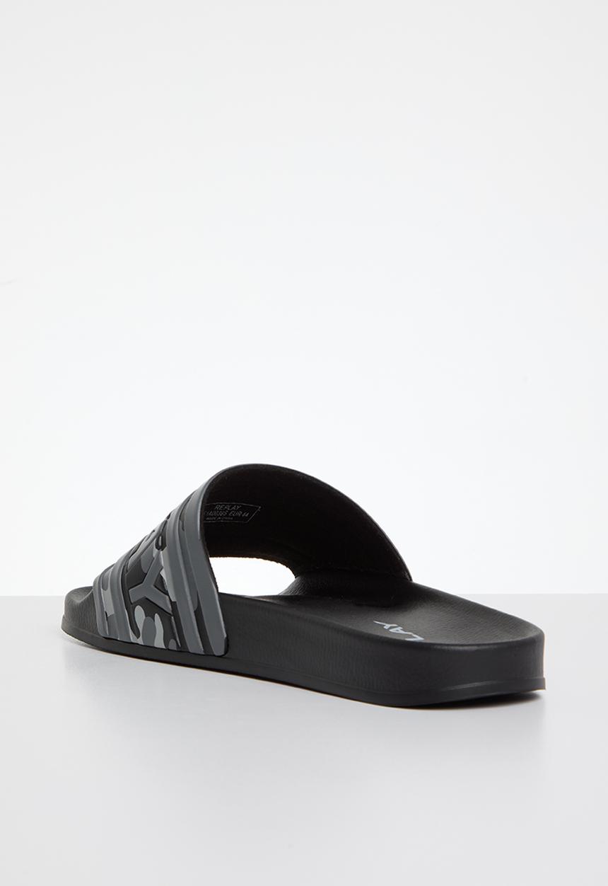 Replay - Up stripe slide - camo grey