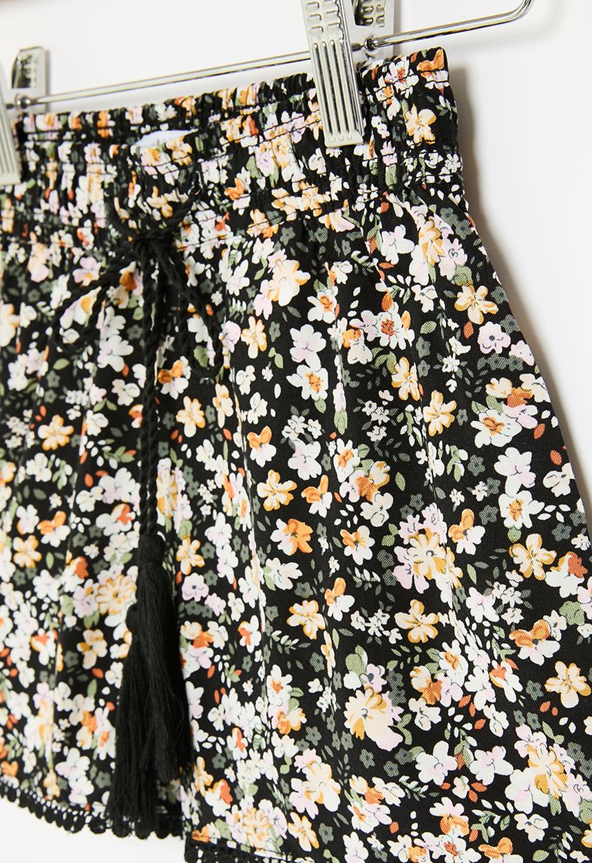 HAILYS - Shorts - black flower