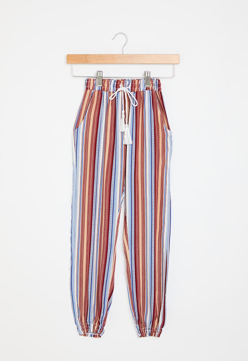 HAILYS - Trousers - hazel stripe