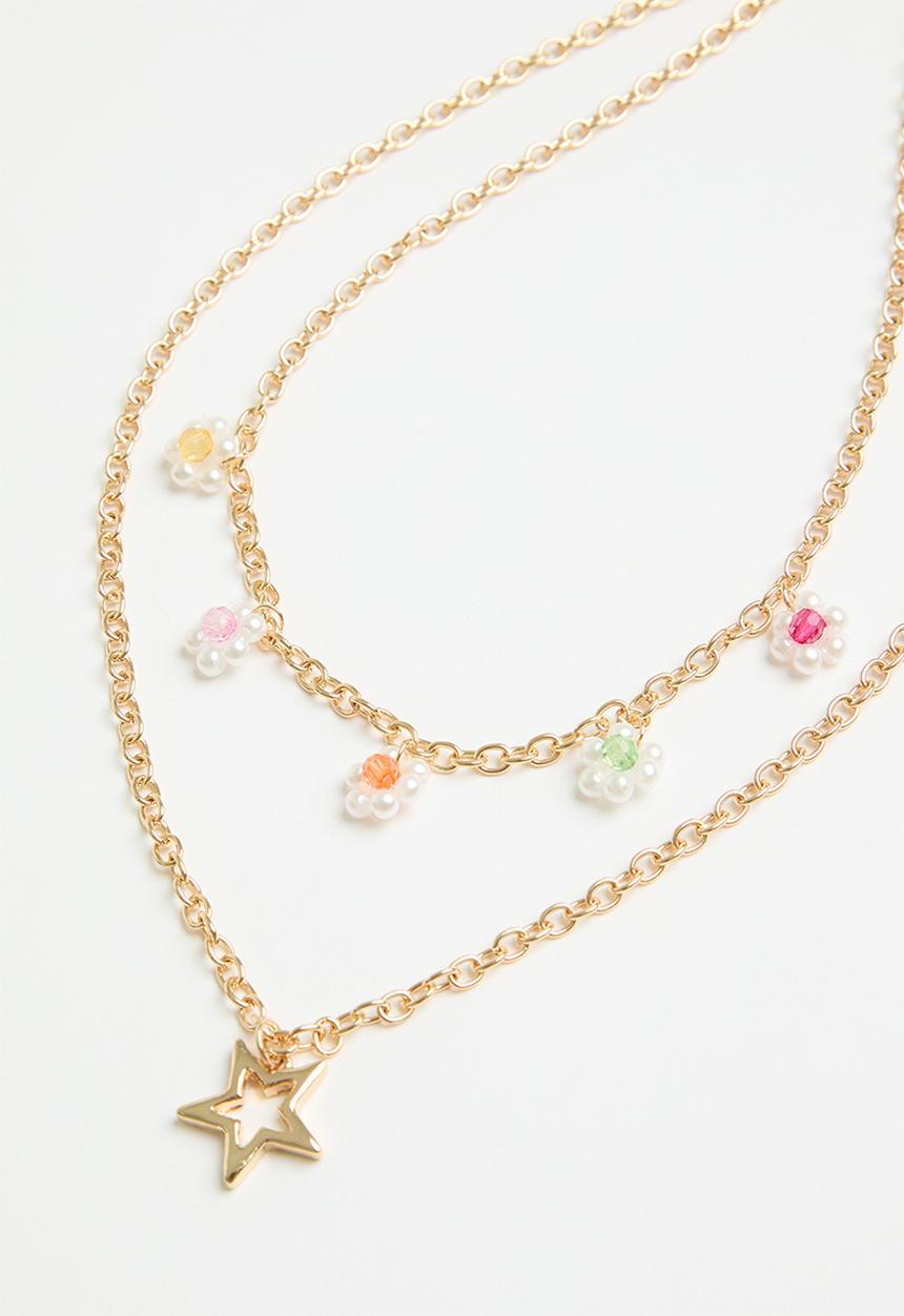 Superbalist - Stormi earring and necklace set - gold