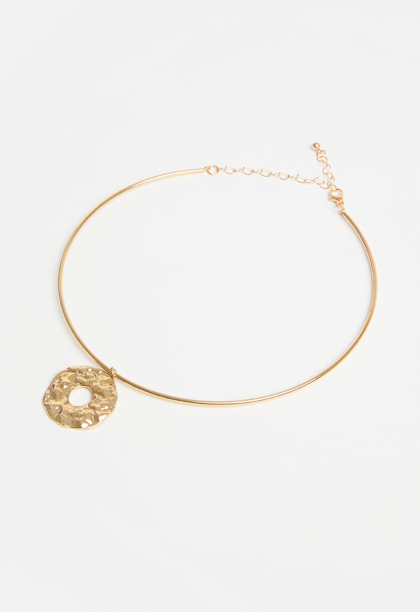 Superbalist - Circular pendant necklace - gold