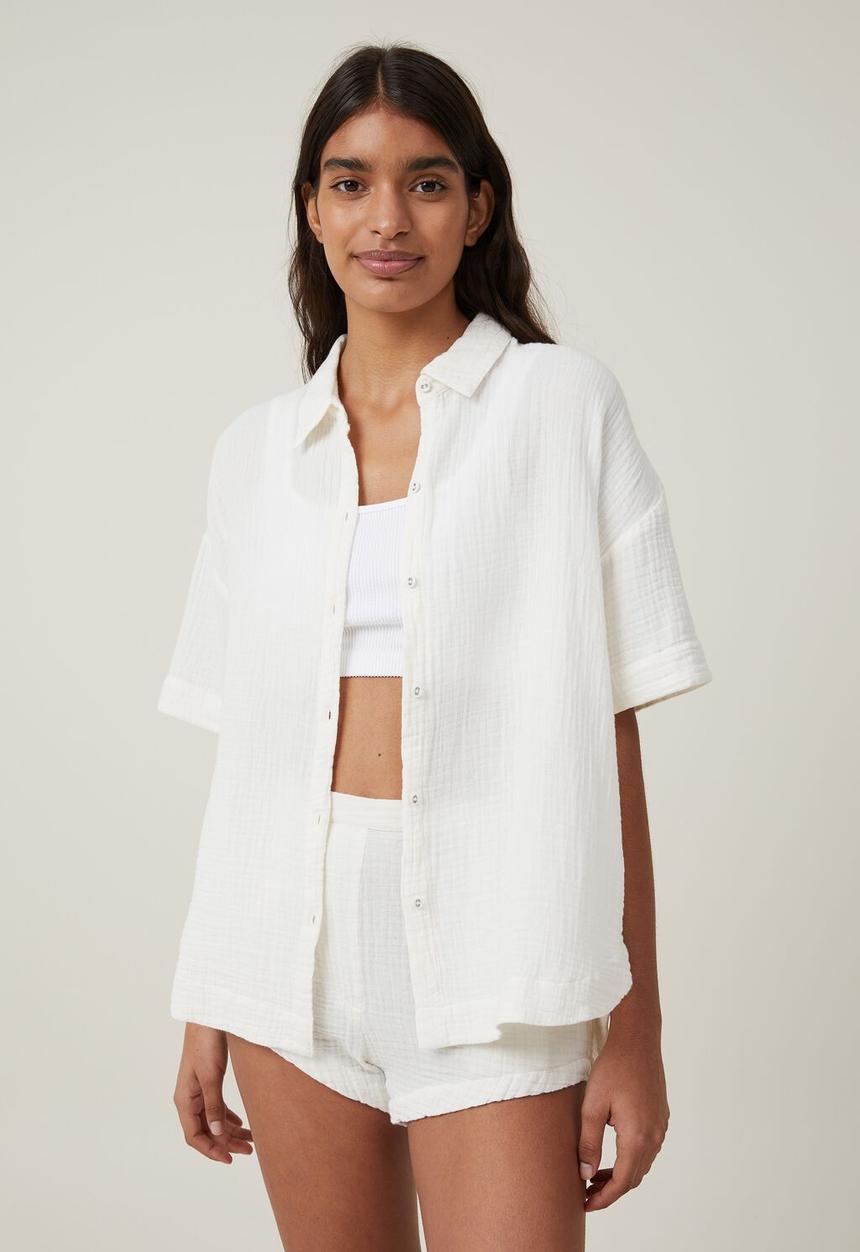Cotton On - Hayley shirt - white texture