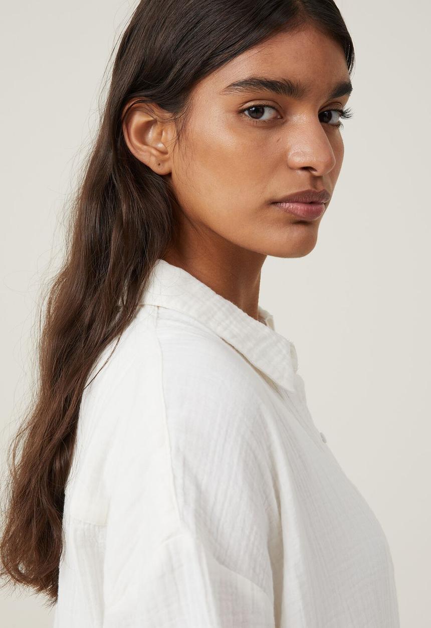 Cotton On - Hayley shirt - white texture