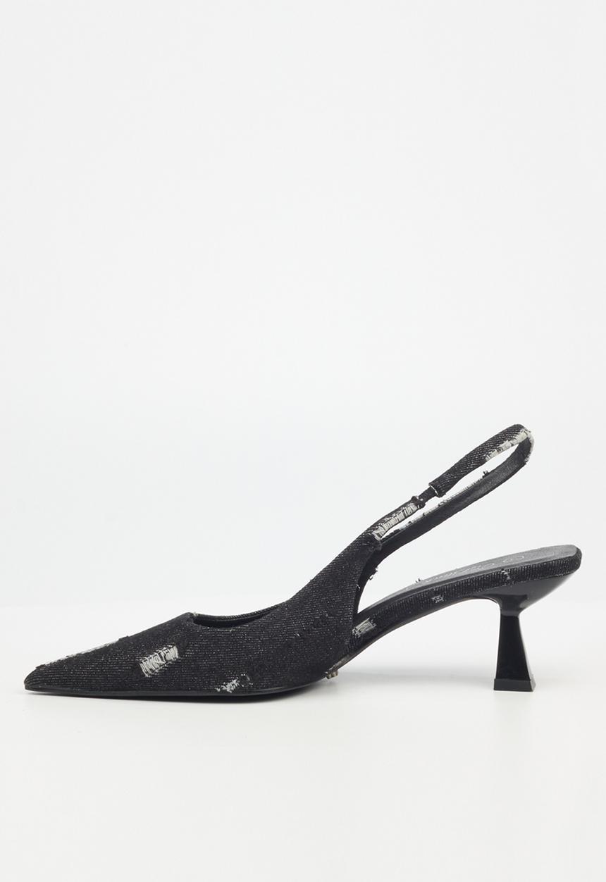 Miss Black - Luelle slingback court - black