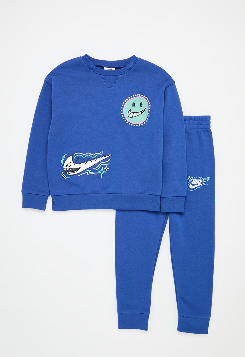 Nike - Nike art of play full-zip crew neck and joggers set - game royal