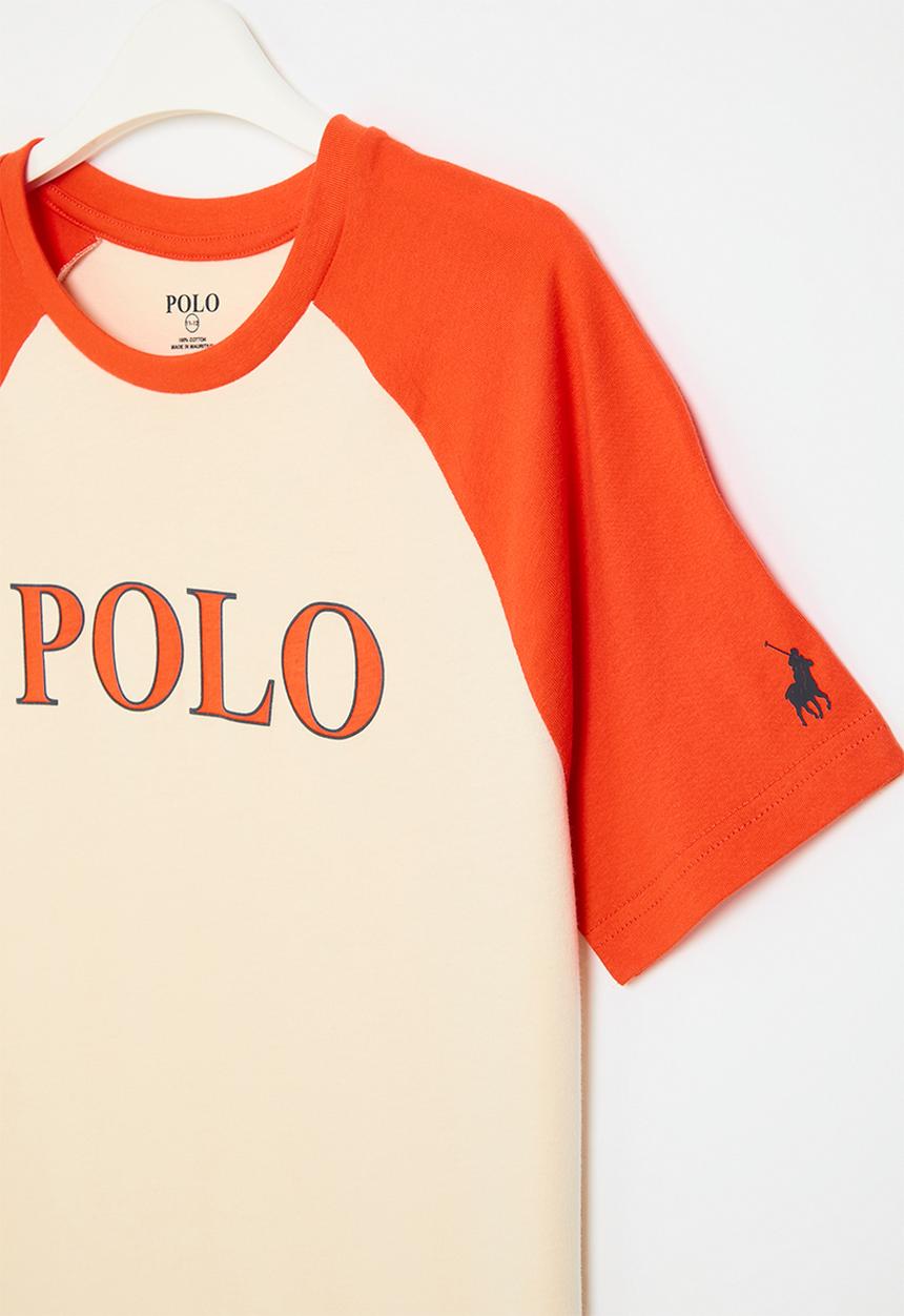 POLO - Boys tyler printed raglan tee - sunset