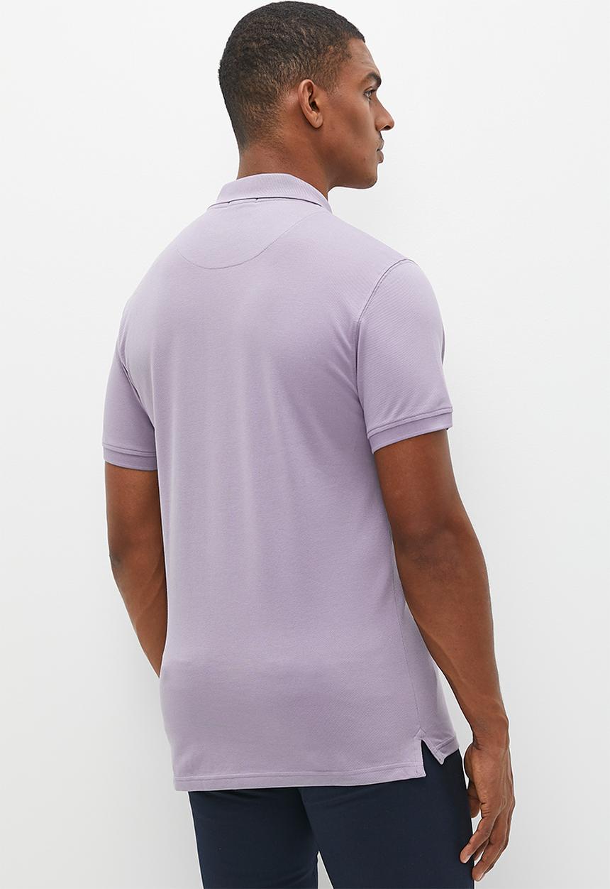 POLO - Mens classic pique short sleeve golfer - lilac 