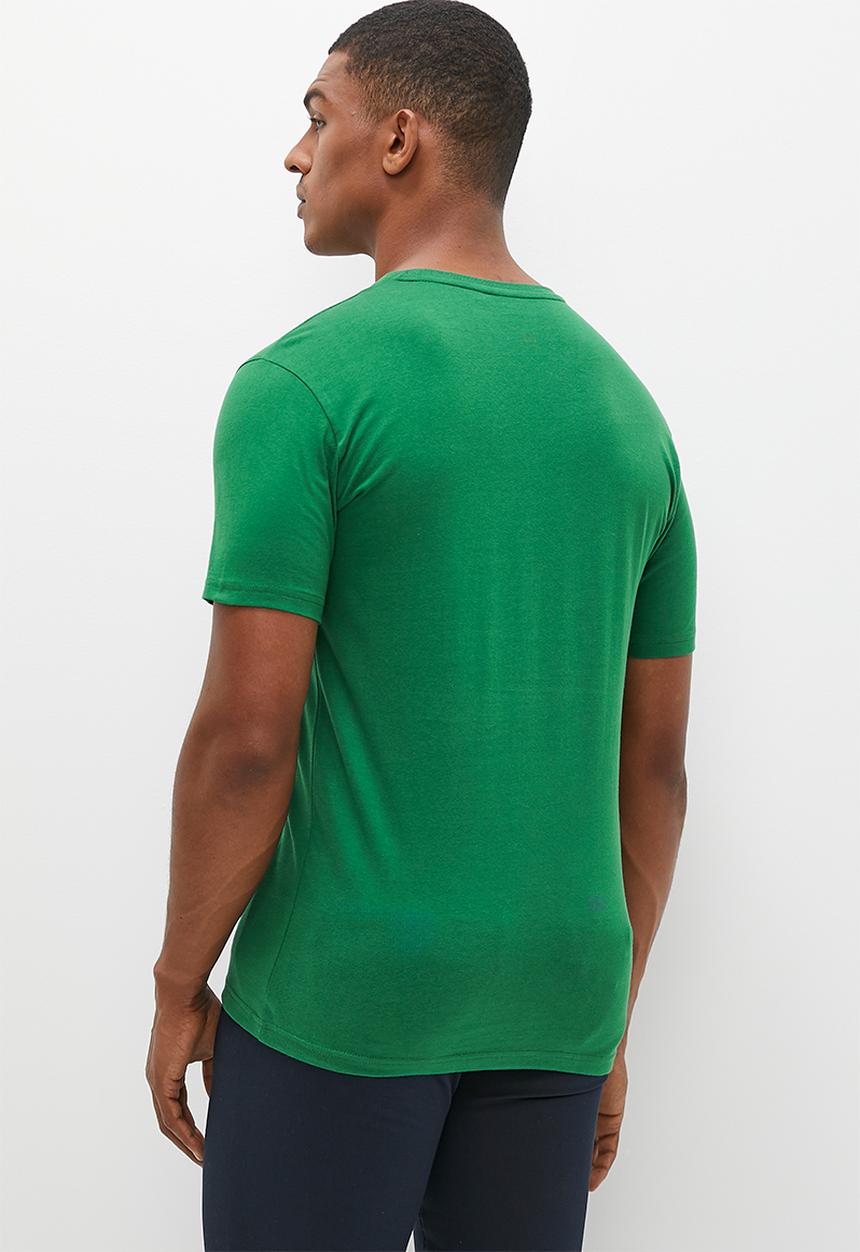 POLO - Mens short sleeve equestrian tee - bright green 