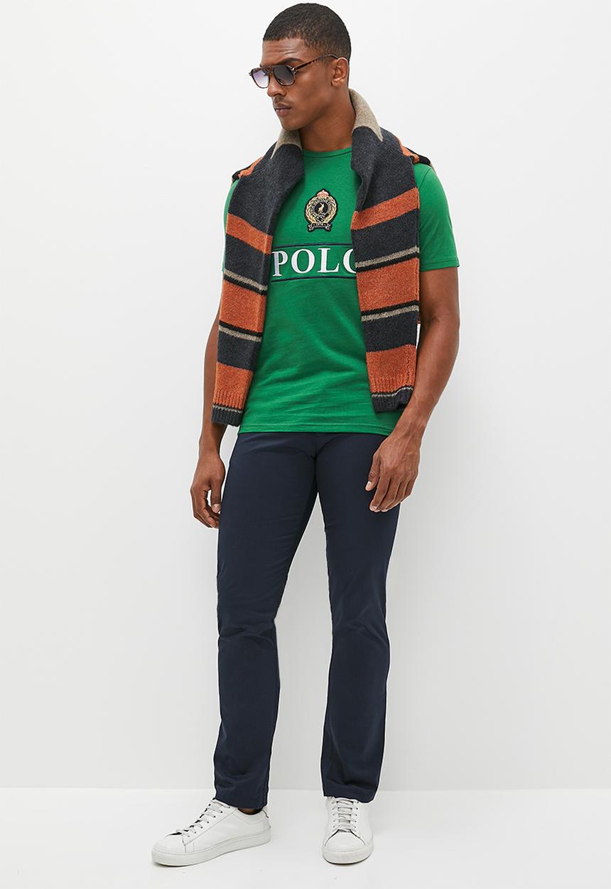 POLO - Mens short sleeve equestrian tee - bright green 