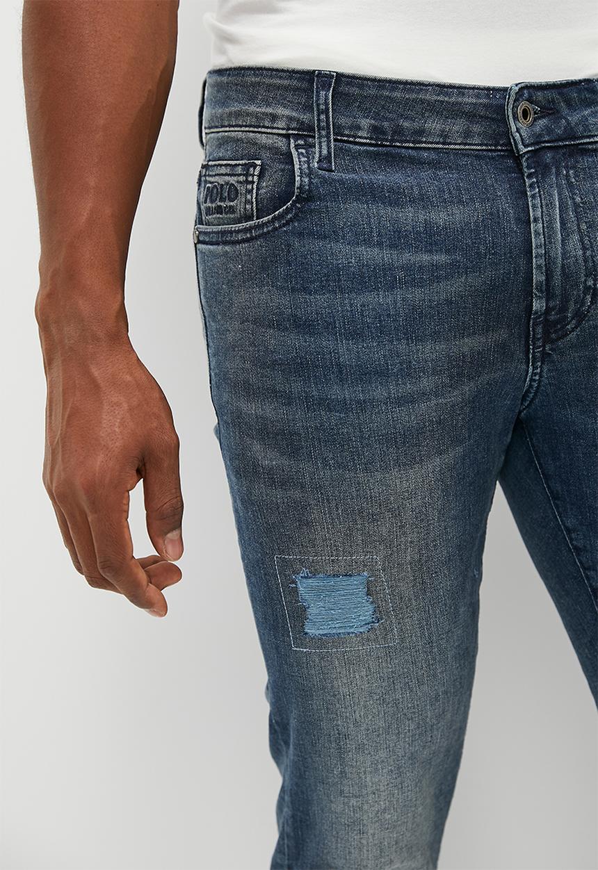 POLO - Mens pjc slim leg denim - blue
